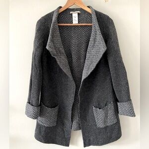 Women's Gray Cardigan Sweater
